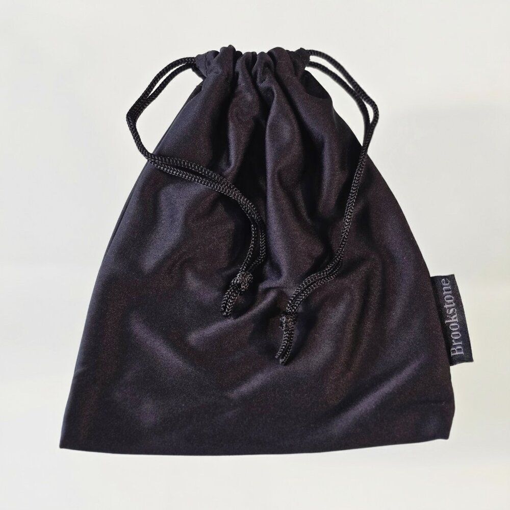 Brookstone Black Drawstring Dust Bag 7" x 6"